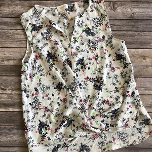 Laundry by Shelli Segal Sheer Floral Blouse